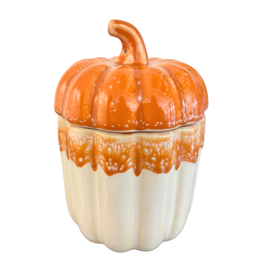Contenedor de Calabaza Blanco y Naranja – S