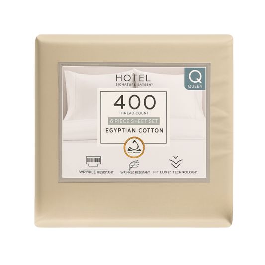 Juego de Sábanas Hotel Signature – Algodón Egipcio 400 Hilos Queen