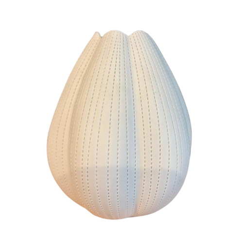 Florero Champa S White Dot Striped – Cerámica