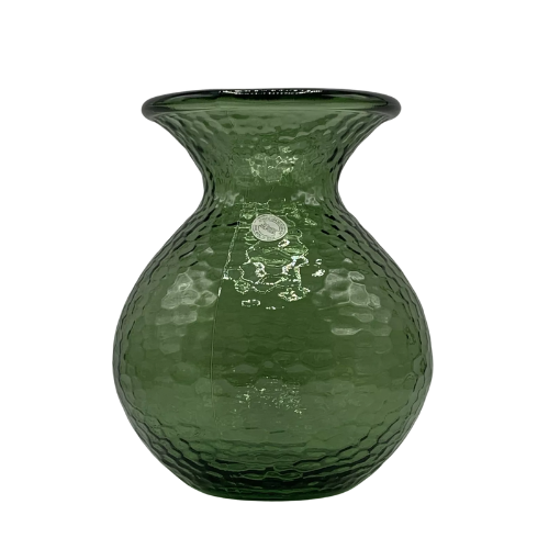 Florero Boca Ancha Burbuja Verde