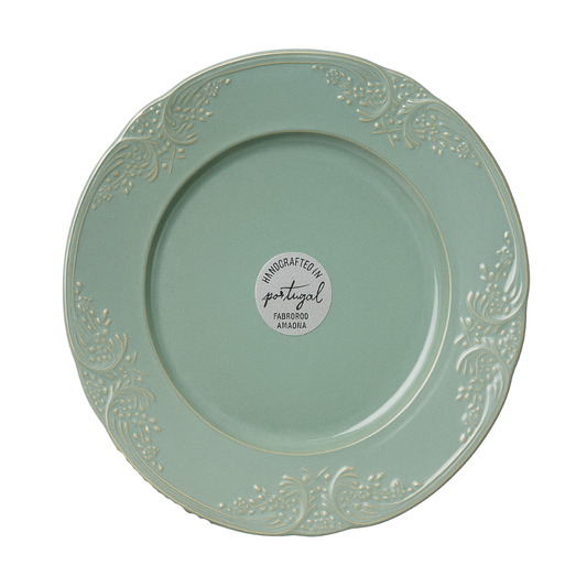 Plato Verde Bordado – Portugal