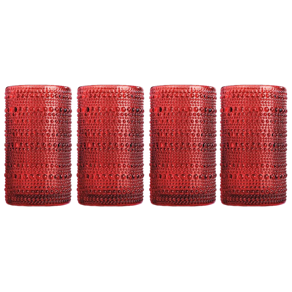 Vasos Rojos 15,2 oz - Set de 4