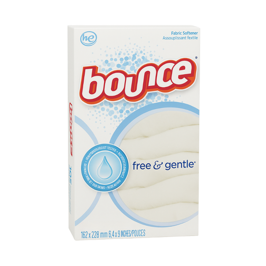 Hojas Suavizantes para Secadora –  160h Bounce Free & Gentle