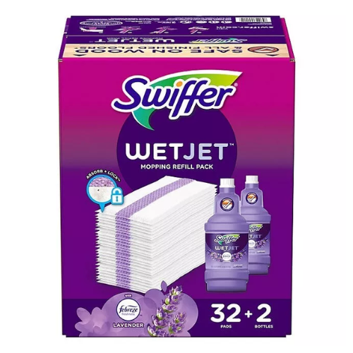 Set de respuesto Wet Jep Pads + Liquido - Swiffer