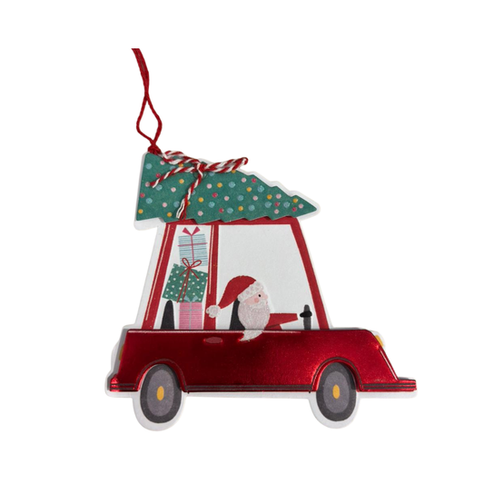 Etiquetas Decorativas Navideñas - Regalo Car