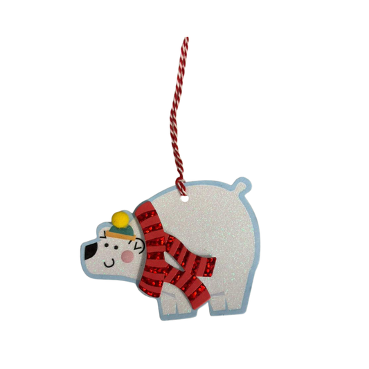 Etiquetas Decorativas Navideñas - Regalo Oso