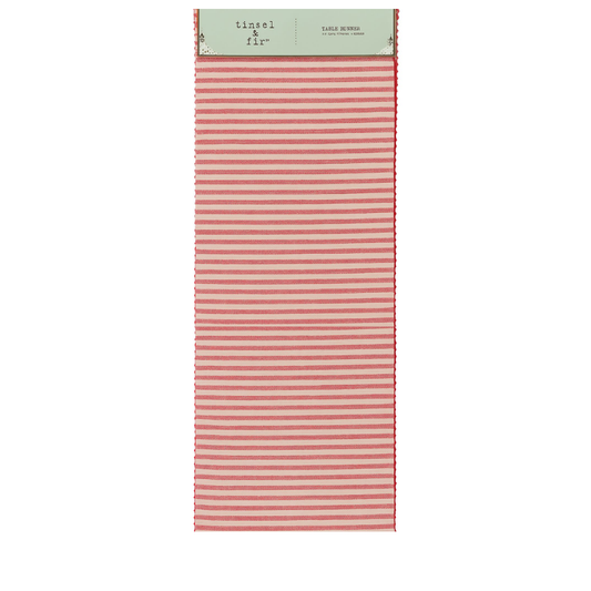 Camino de Mesa Líneas Rojo – Tinsel