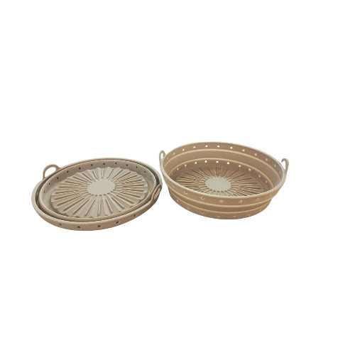 Canastas Plegables de Silicona para Air Fryer – Set de 2
