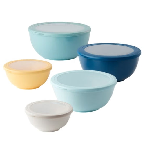 Set de 5 Bowls de Melamina con Tapa