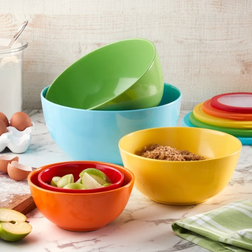 Set de 5 Bowls de Melamina con Tapa