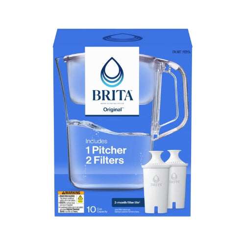 Jarra Purificadora de Agua - 10 Tazas con 2 Filtros