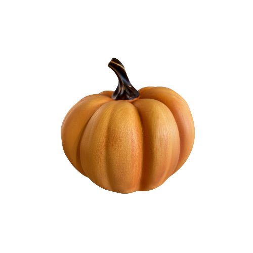 Calabaza Decorativa de Madera Color Naranja – Medium