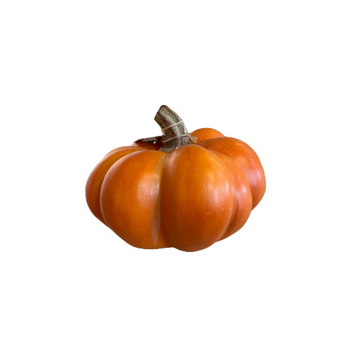 Calabaza Decorativa de Madera Color Naranja – Small