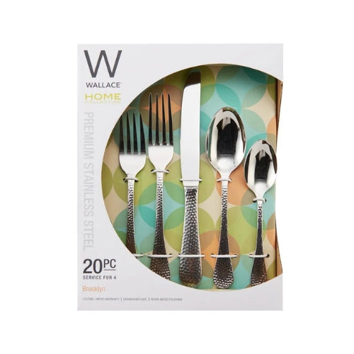 Juego de Cubiertos Wallace Home - 20 Piezas Acero Inoxidable