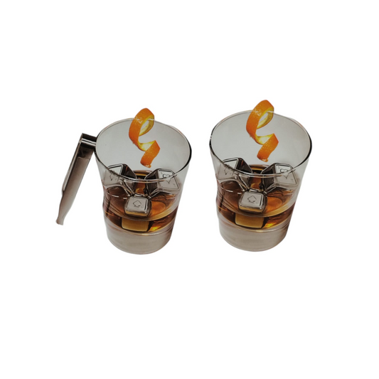 Set de Vasos y Pinzas para Whisky