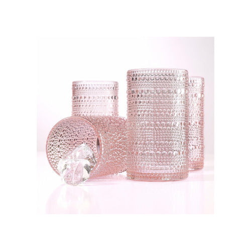 Vasos Halo Rosados 15.2 oz - Set de 4 Vasos