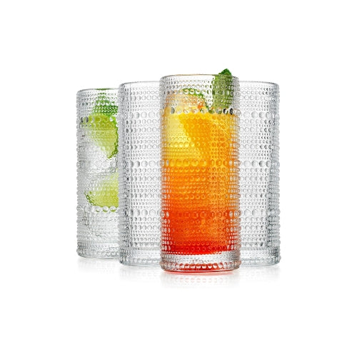 Vasos Transparentes Halo Largos 10.82 oz - Set de 4