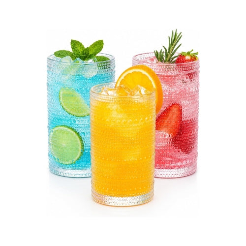 Vasos Transparentes Halo 15.2 oz - Set de 8