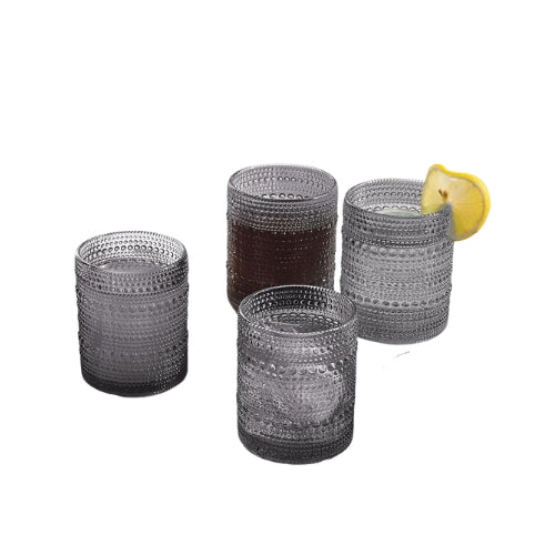Vasos Negros Halo 13.5 oz - Set de 4
