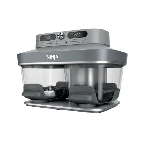 Ninja Crispi DualZone – Freidora de Aire de 2 Canastas de Vidrio