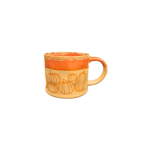 Jarro Grande con Diseño de Calabazas