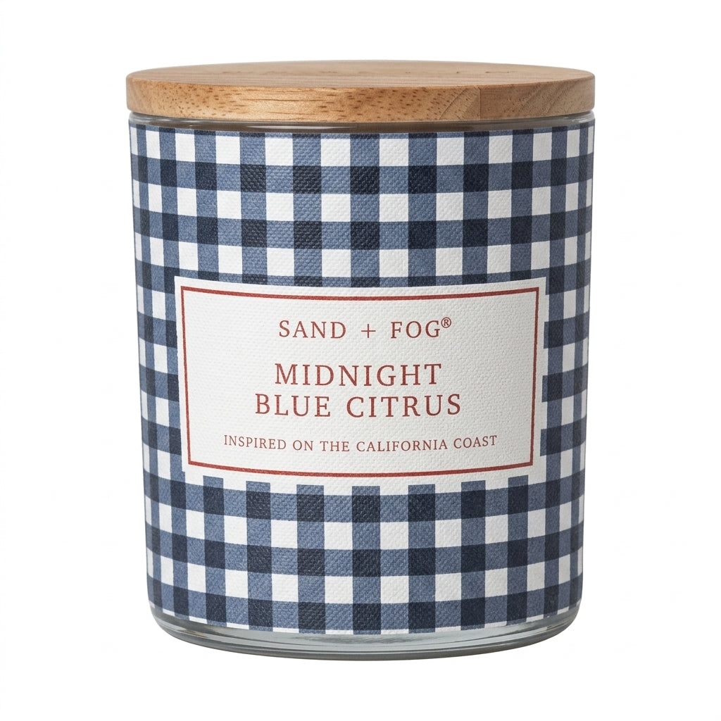 Vela Aromática Midnight Blue Citrus – Sand + Fog