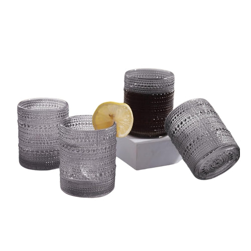 Vasos Negros Halo 13.5 oz - Set de 4
