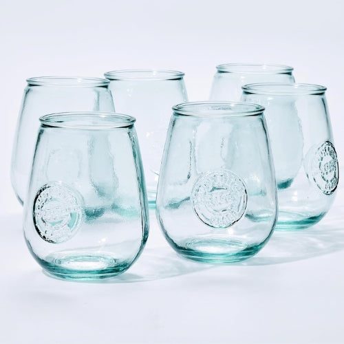 Vasos de Vidrio Reciclado San Miguel - Set de 6