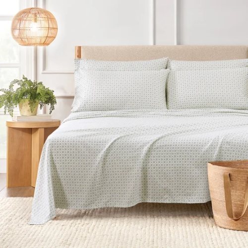 Sábanas Algodón Orgánico 300 Hilos Queen - Sierra Foulard Sage