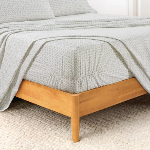 Sábanas Algodón Orgánico 300 Hilos Queen - Sierra Foulard Sage