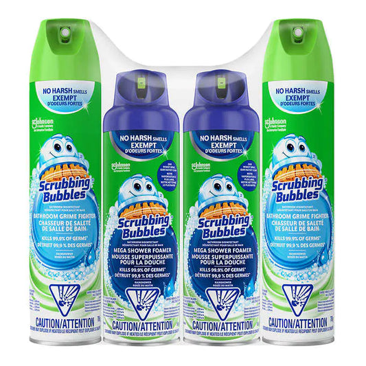 Espuma Limpiadora para Duchas/Inodoros 4U -  Scrubbing Bubbles