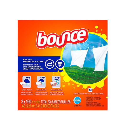 Hojas anti-arrugas para secadora 160H Bounce